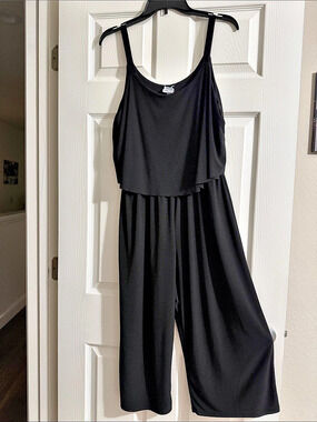 Black Wide Leg Jumpsuit Like New